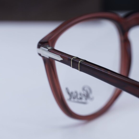 Persol PO3240V 1104 Square Eyeglasses 52mm – Bordeaux Smoke - Picture 4 of 10